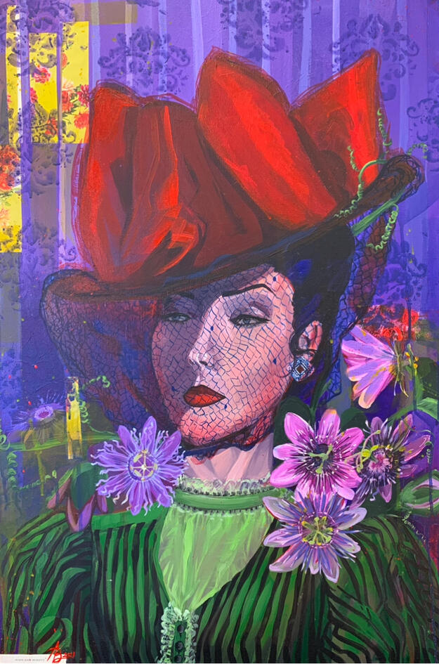 Lady Beatrice, Mixed Media, 2022